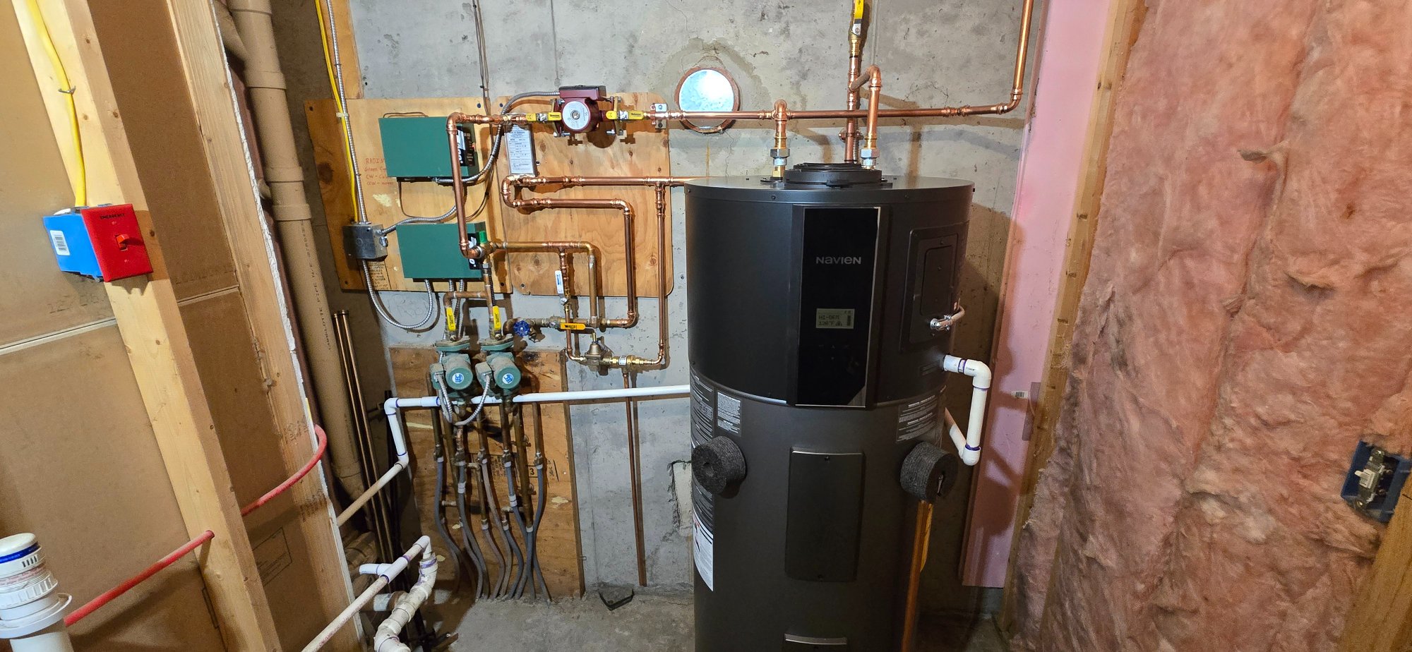 Navien NFC water heater copper piping Hudson Valley
